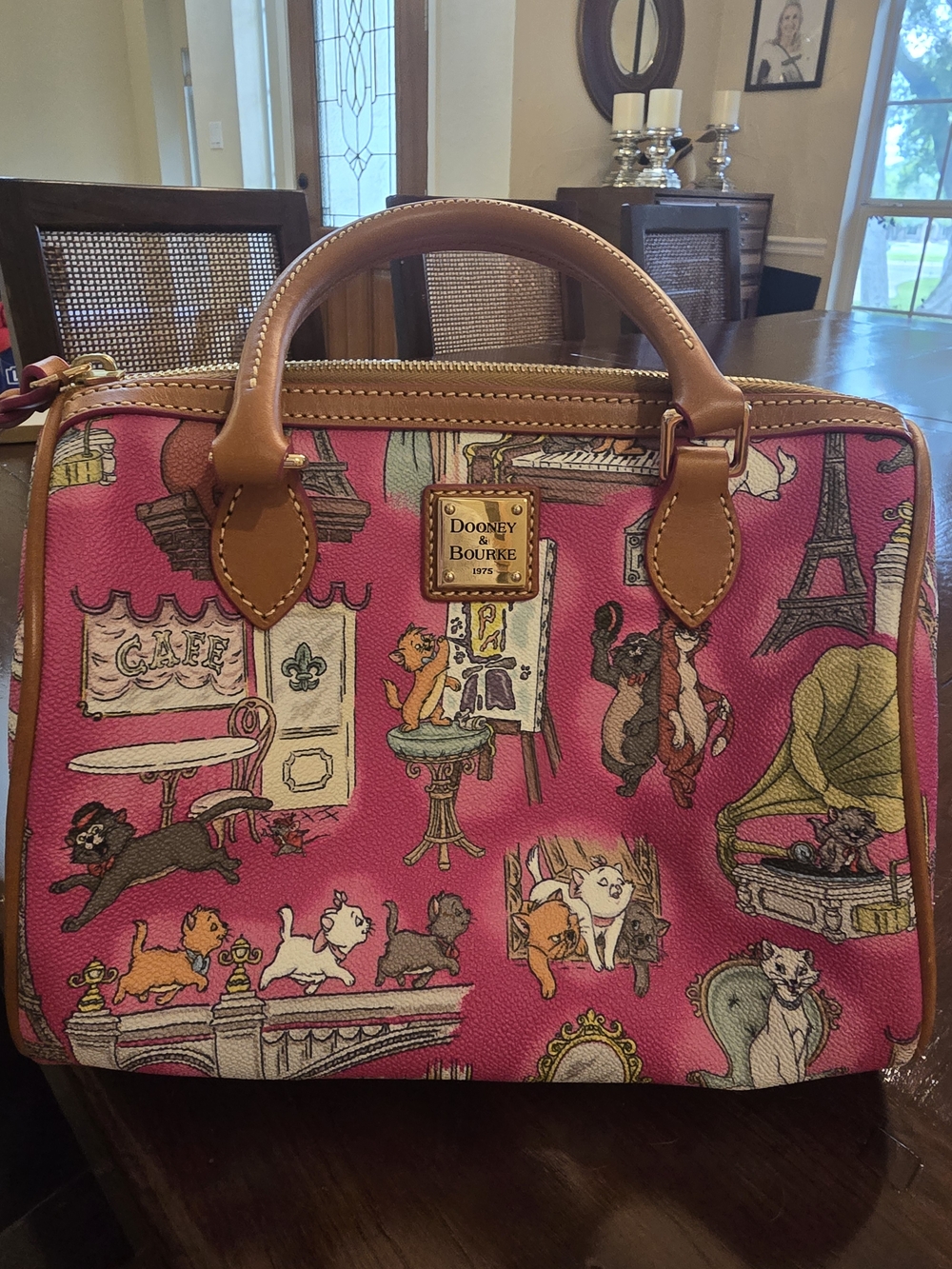 Dooney & Bourke Pink 50th Anniversary Disney Aristocats Satchel
